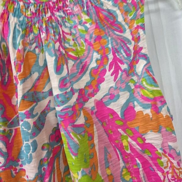 Lilly Pulitzer Essie Tank Top Blouse Scuba to Cuba Burnout Cotton Pink Size XS - Picture 7 of 8